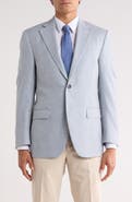Peter Millar Flynn Classic Fit Houndstooth Wool Blend Sport Coat