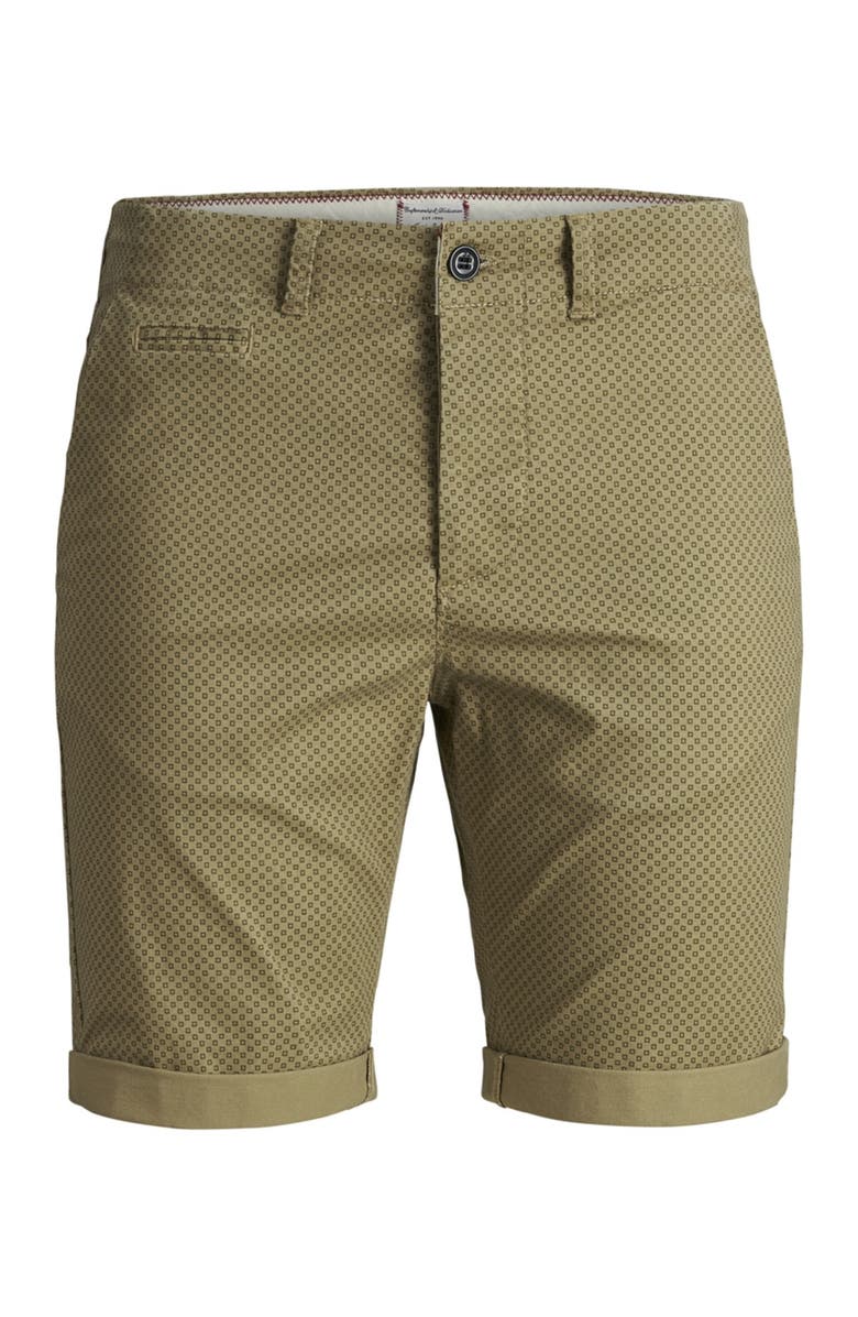 JACK&JONES Enzo Printed Chino Shorts, Main, color, 