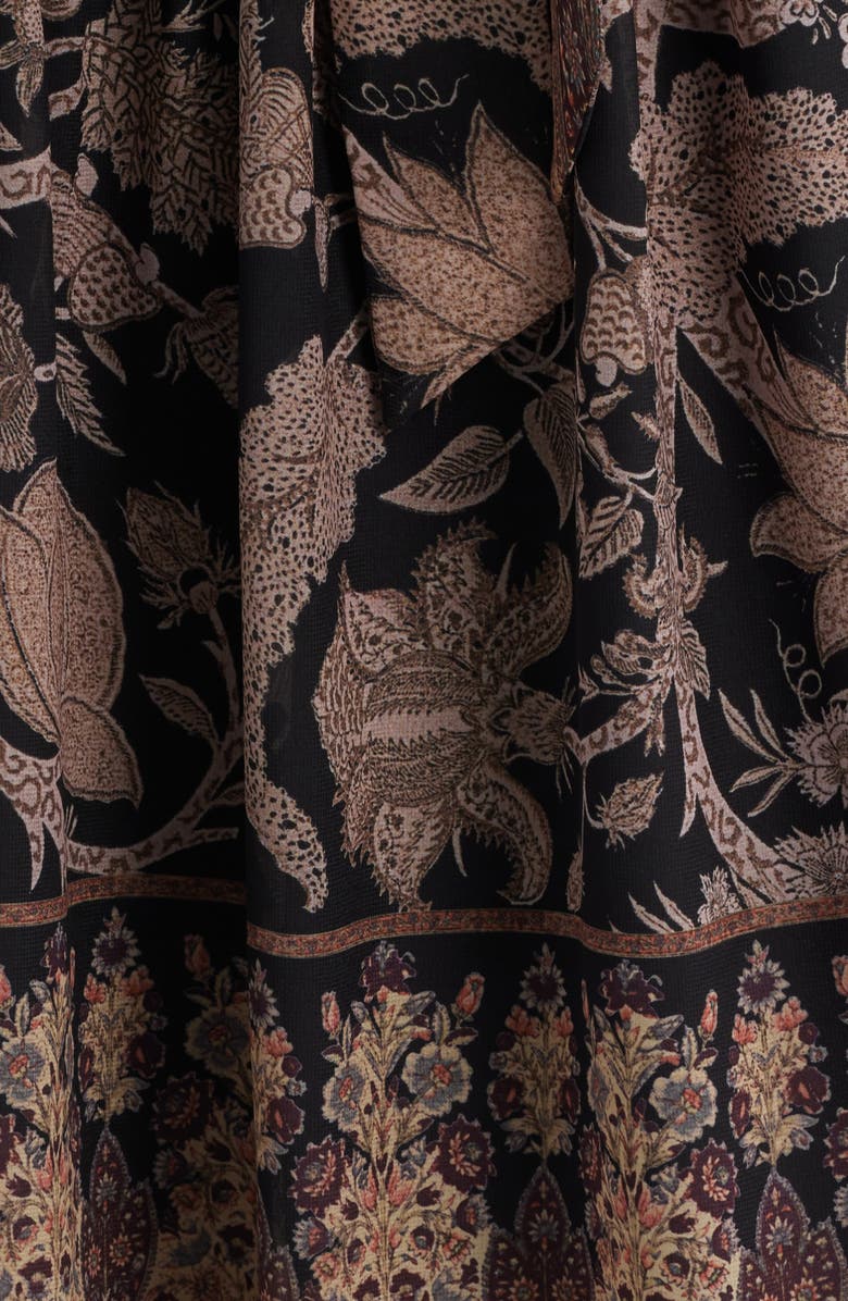 KOBI HALPERIN Moses Mixed Print Long Sleeve Dress, Alternate, color, Black Multi