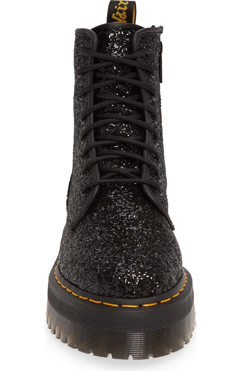 Dr. Martens Jadon Glitter Platform Boot, Alternate, color,