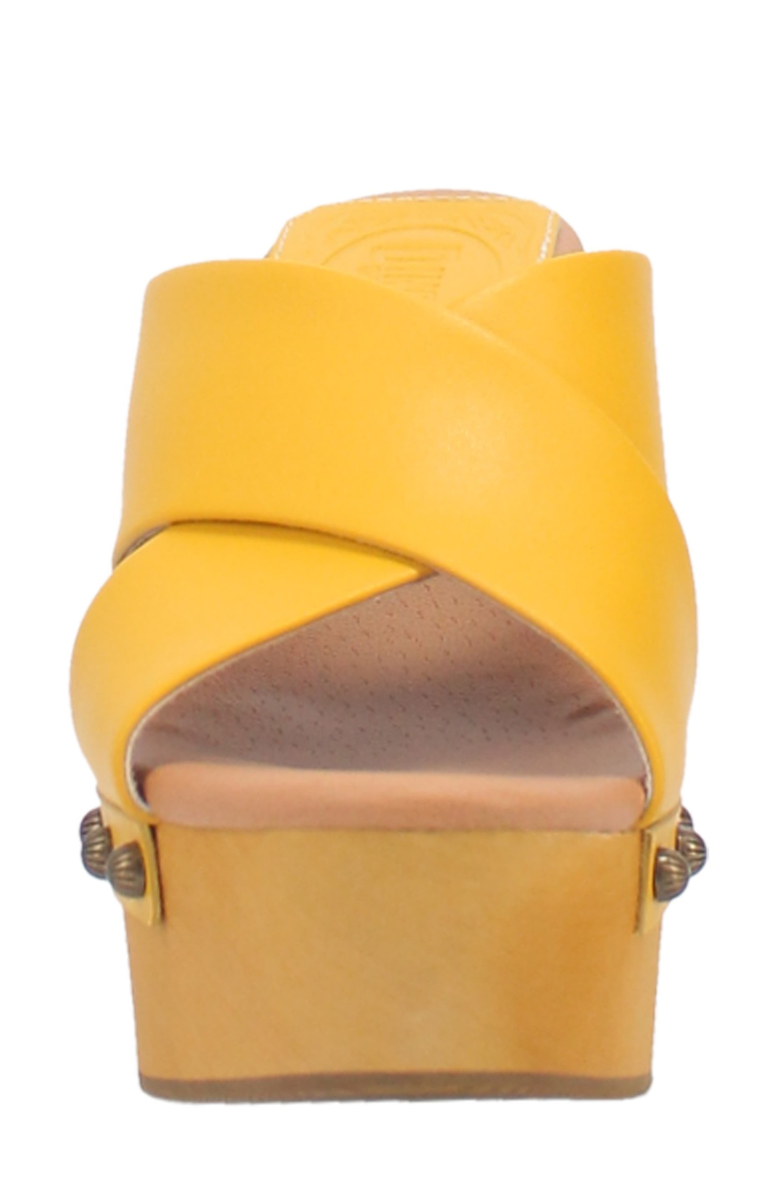 Driftwood Platform Wedge Sandal, Alternate, color, YELLOW