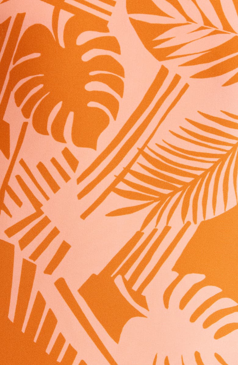 Volcom Blocked Out Floral Ruched One-Piece Swimsuit, Alternate, color,