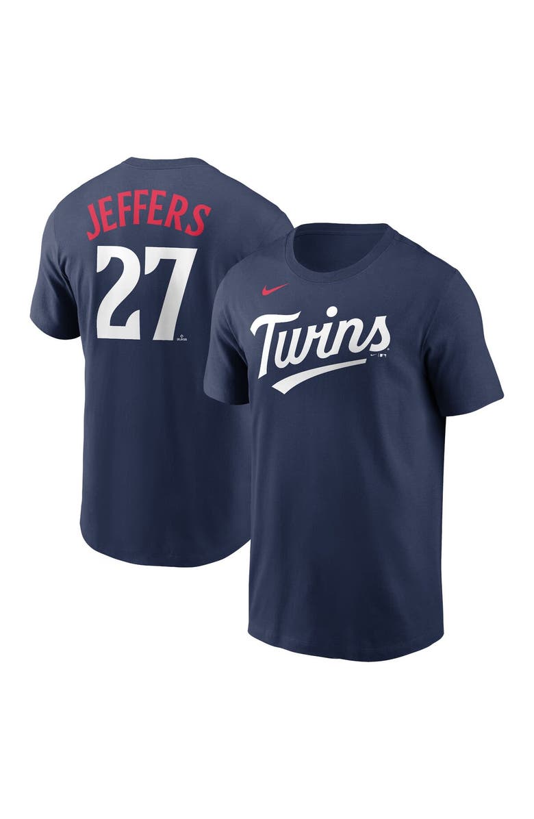 Nike Men's Nike Ryan Jeffers Navy Minnesota Twins Player Name & Number T-Shirt, Main, color, Navy