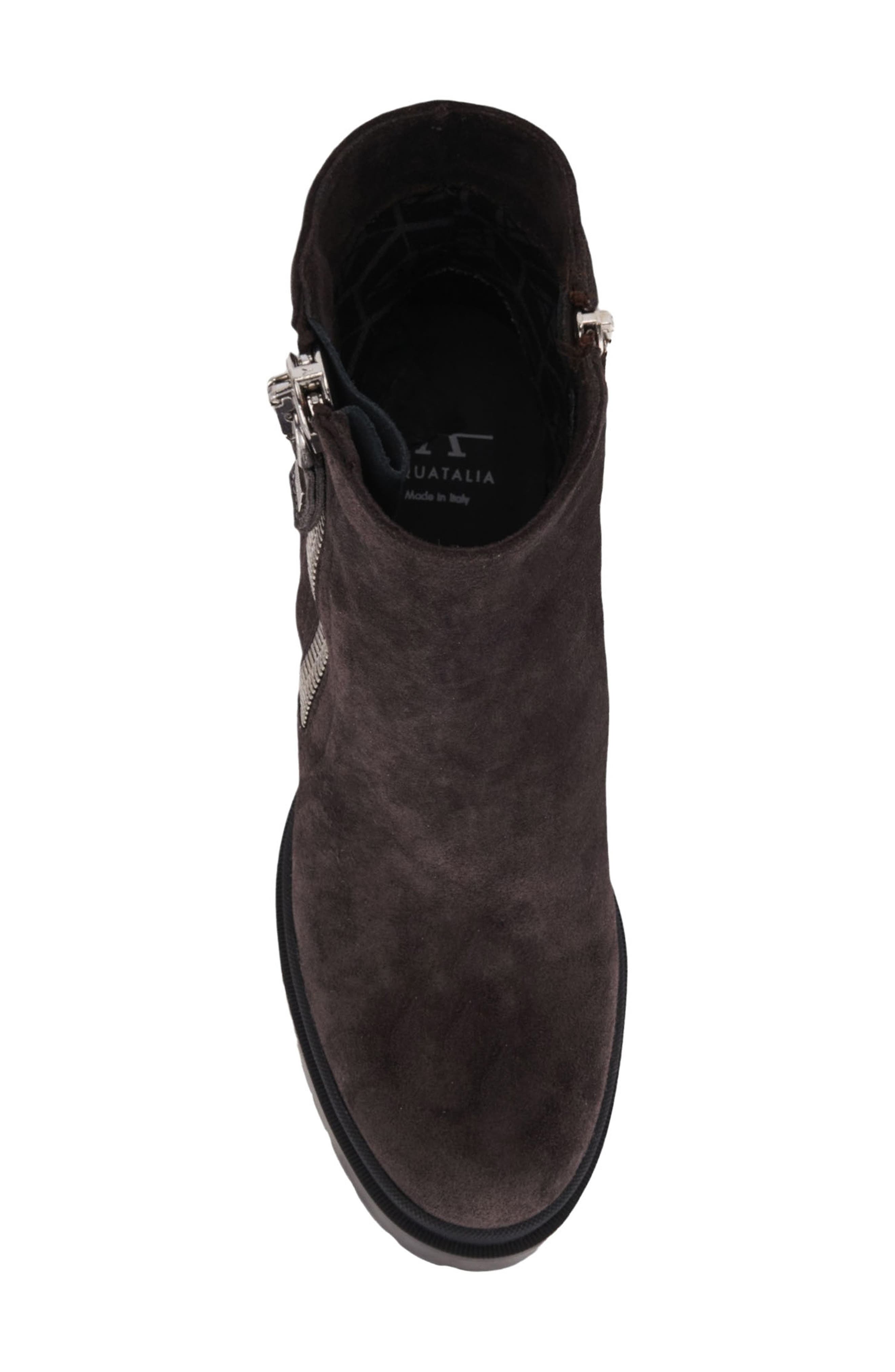 Emma Weatherproof Platform Bootie, Alternate, color, ANTHRACITE SUEDE