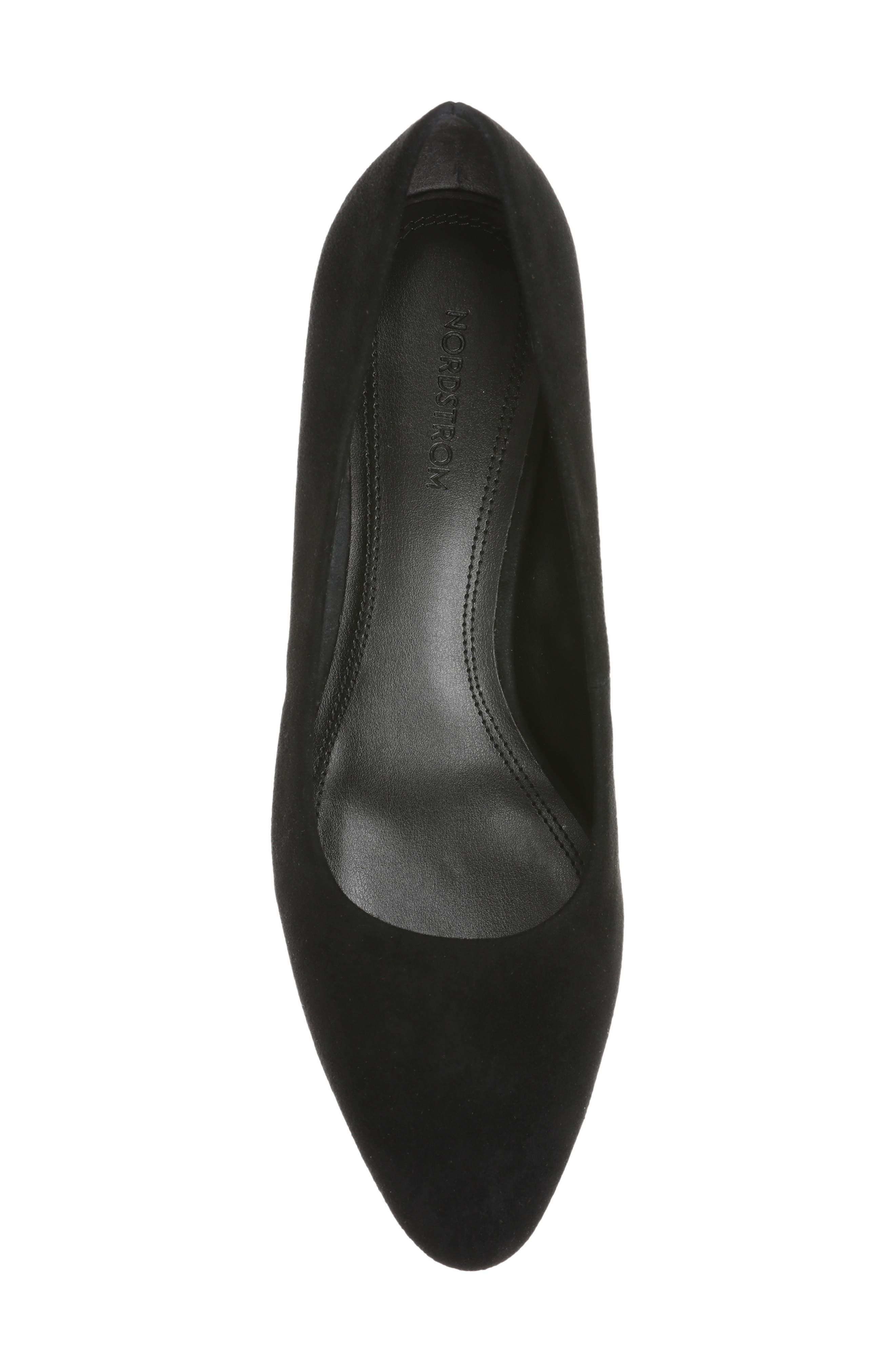 Nordstrom Greta Almond Toe Pump, Alternate, color, Black