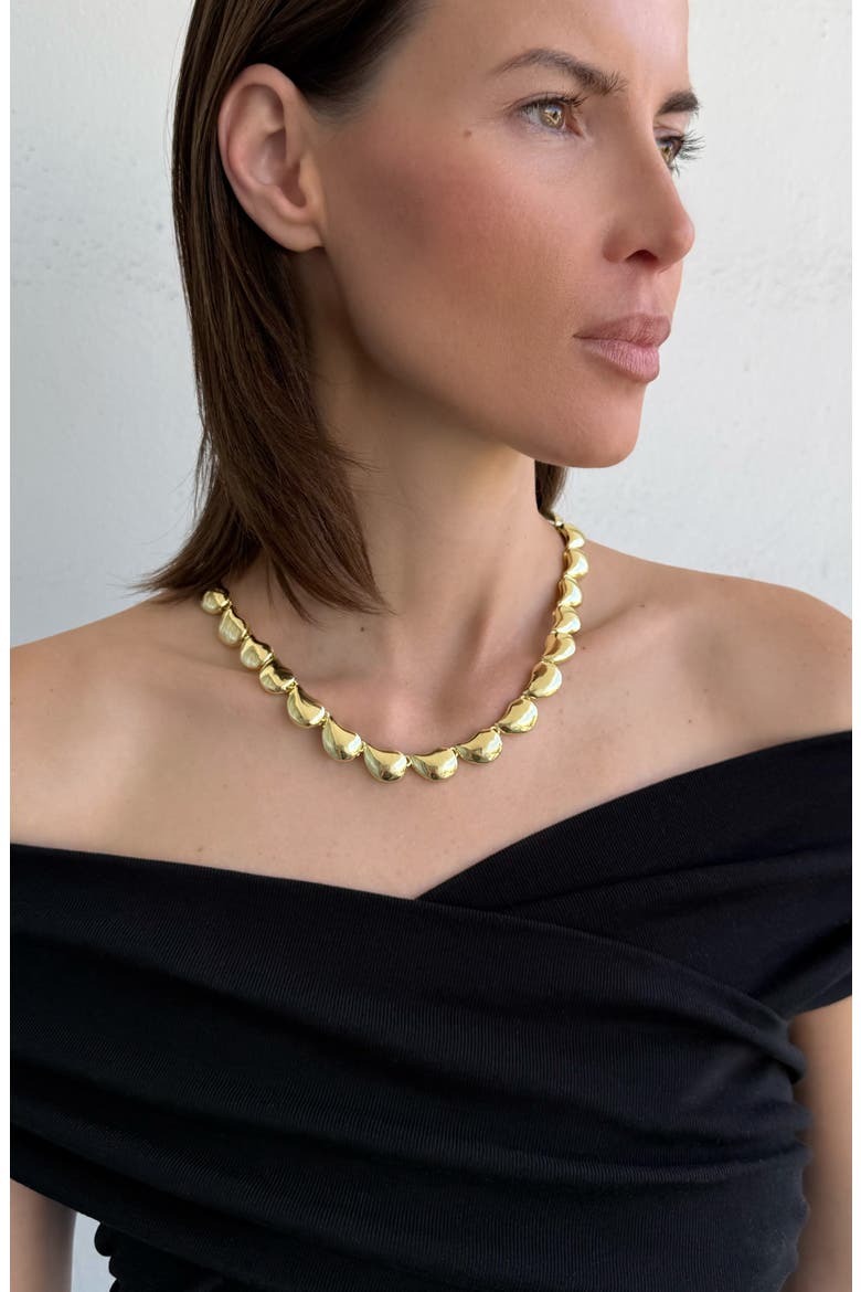 Teardrop Chain Necklace, Alternate, color, GOLD