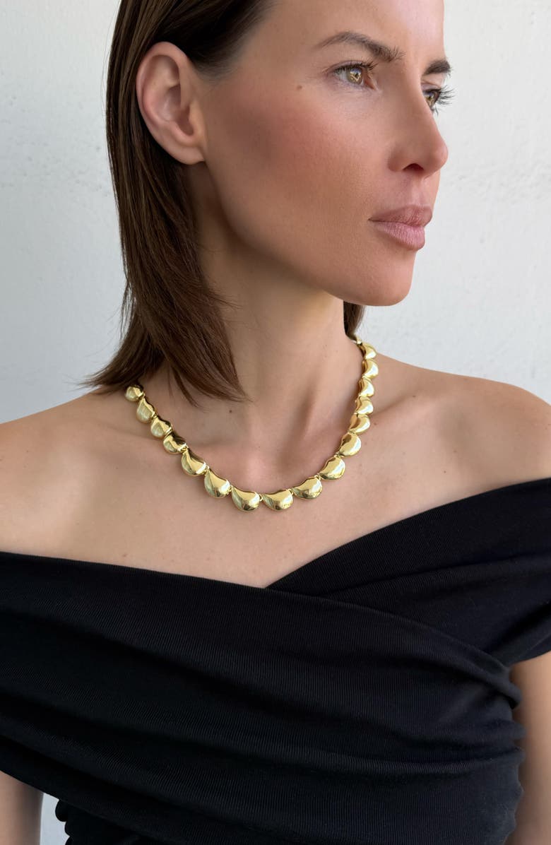 Adornia Teardrop Chain Necklace, Alternate, color, Gold