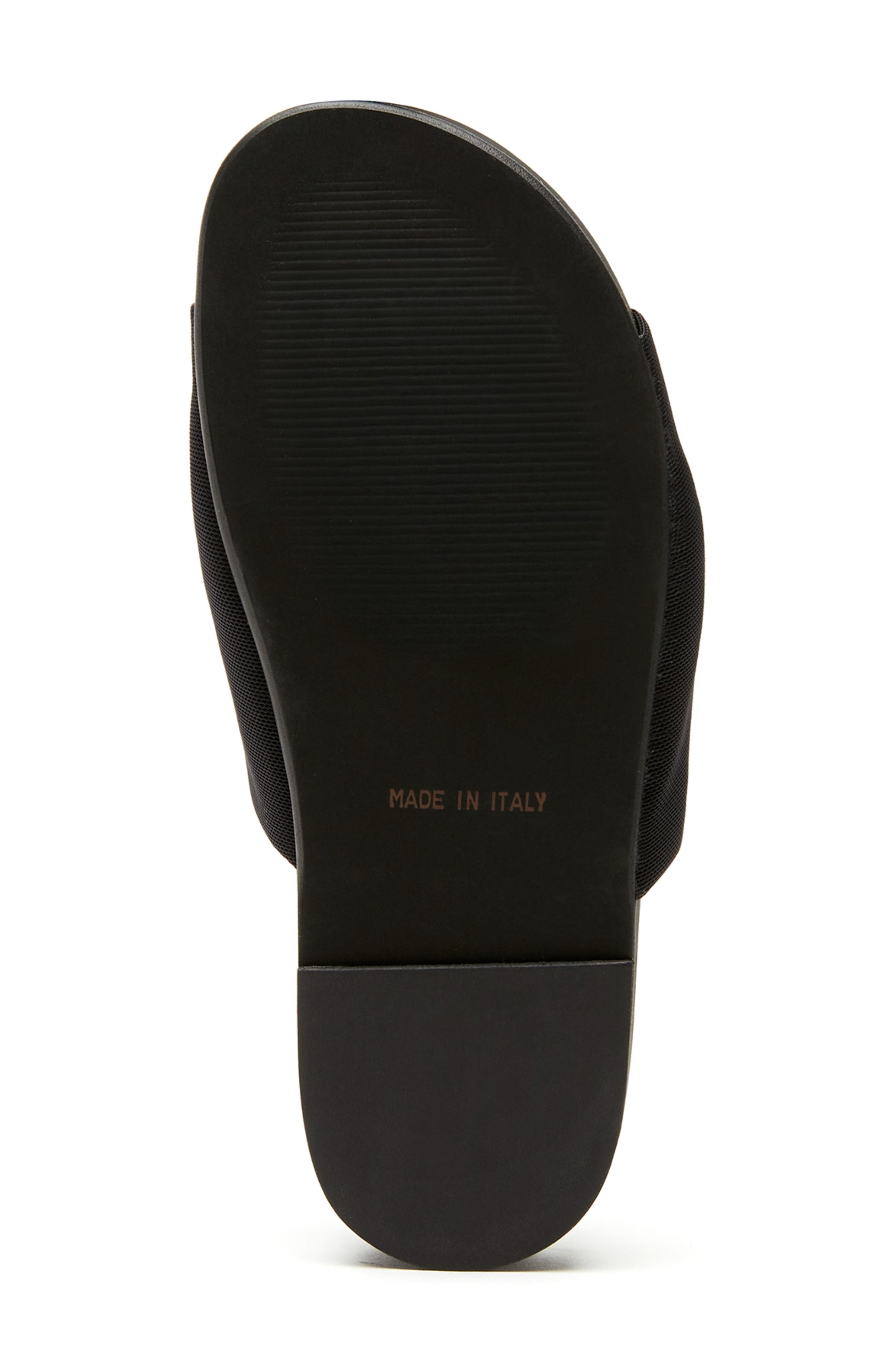 La Canadienne Vibrant Slide Sandal, Alternate, color, Black Micro Stretch