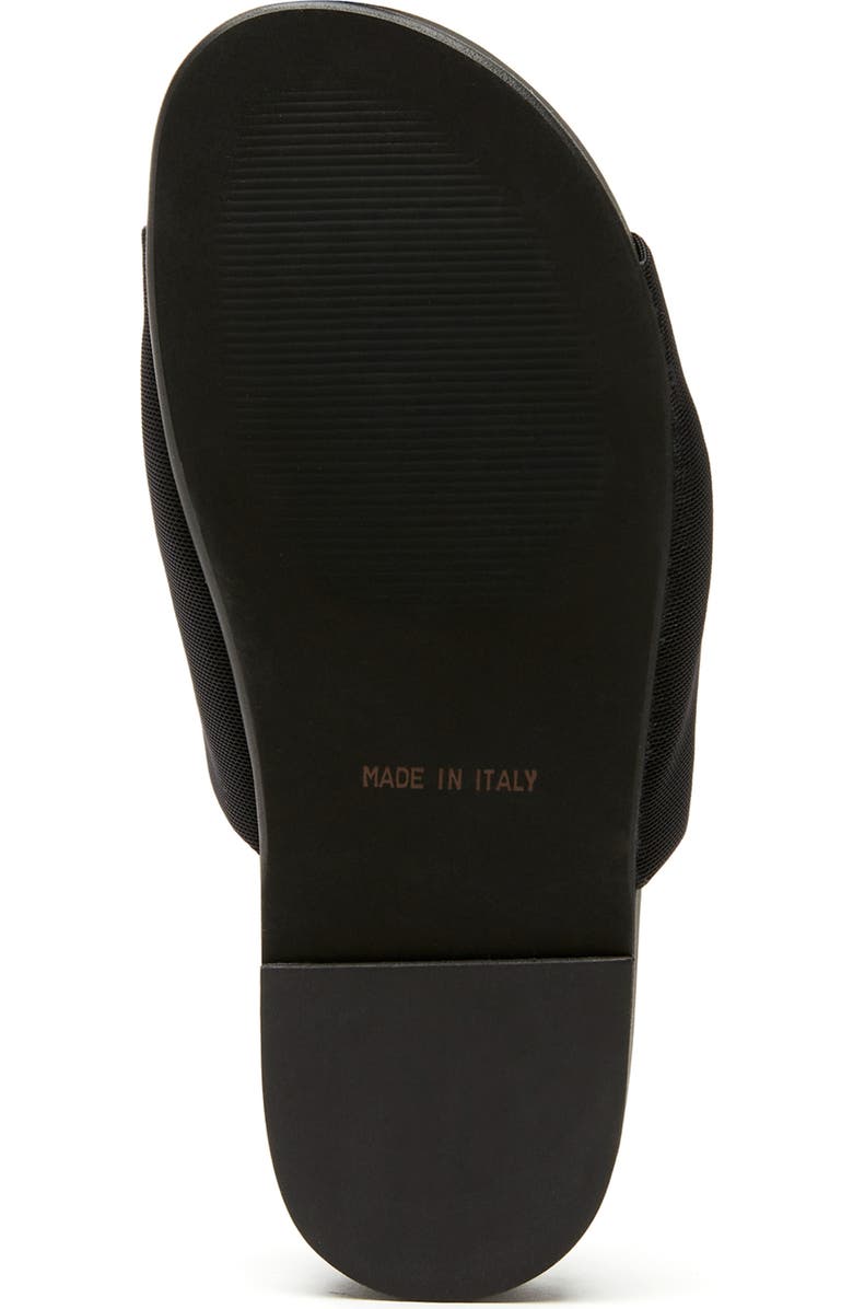 La Canadienne Vibrant Slide Sandal, Alternate, color, Black Micro Stretch