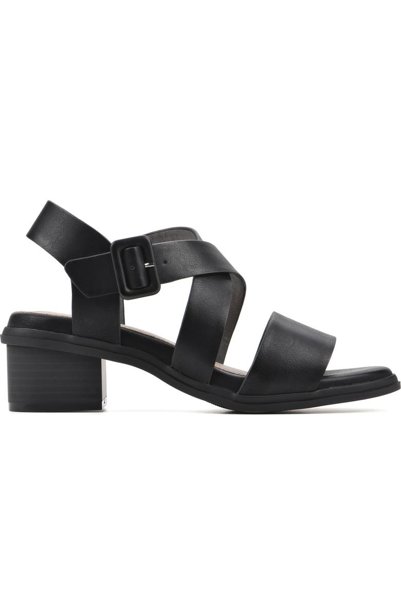 CLIFFS BY WHITE MOUNTAIN Cordovan Heeled Sandal, Alternate, color,