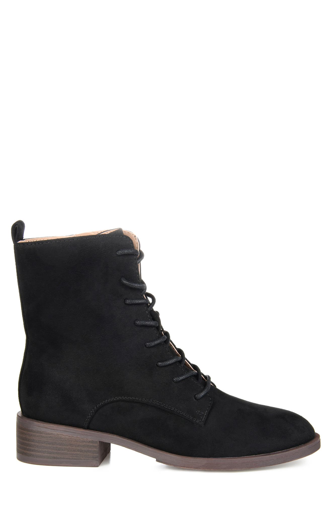 Journee Collection Vienna Combat Boot, Alternate, color, Black