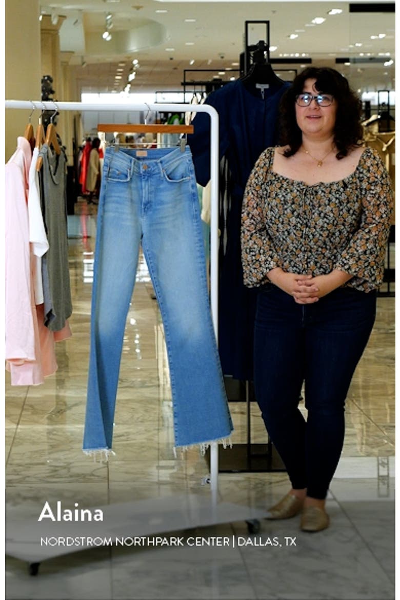 Frayed High Waist Flare Jeans video