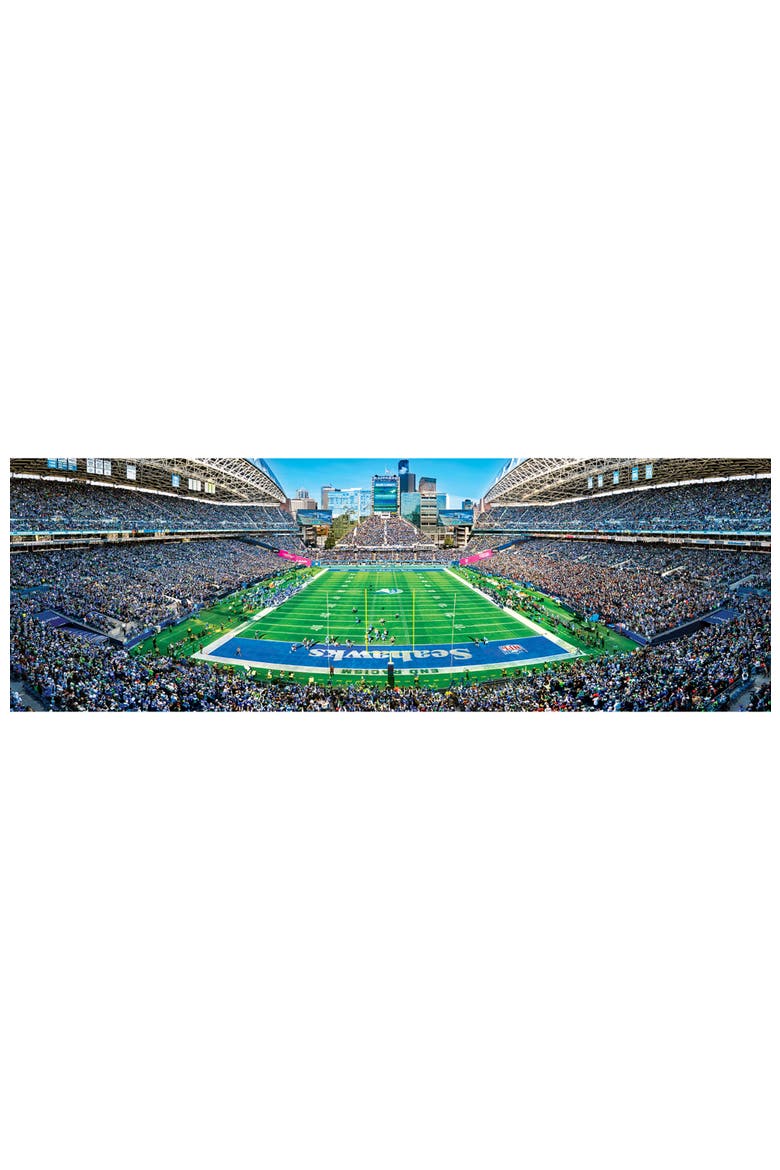 Seattle Seahawks 1000pc Panoramic Puzzle, Alternate, color, Multicolor