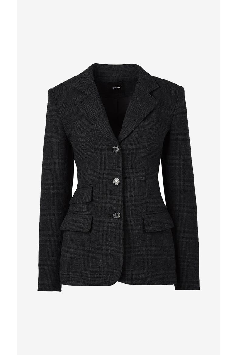 Three Button Tailored Blazer, Alternate, color, Crow Glen Check