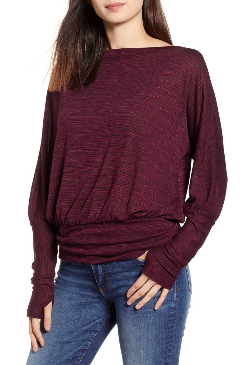 Blouson Top, Main, color, PINOT