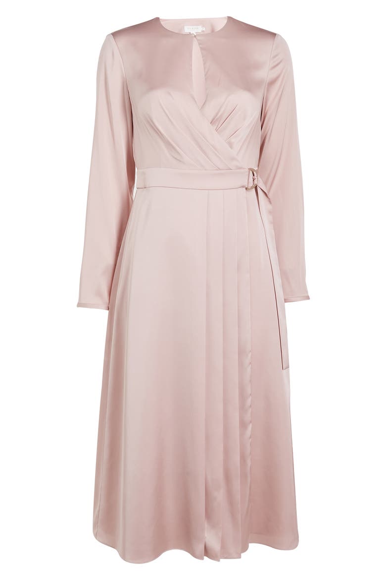 Neenha Long Sleeve Wrap Dress, Alternate, color, LIGHT PINK