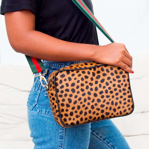 The Artisan & Company Leopard Leather Camera Bag