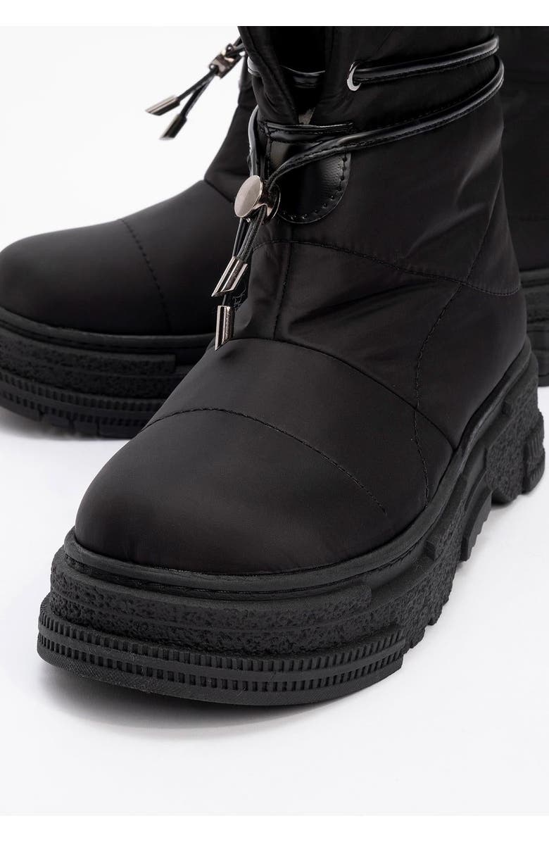 Prologue Shoes Mesta Boot, Alternate, color, Black Faux Leather