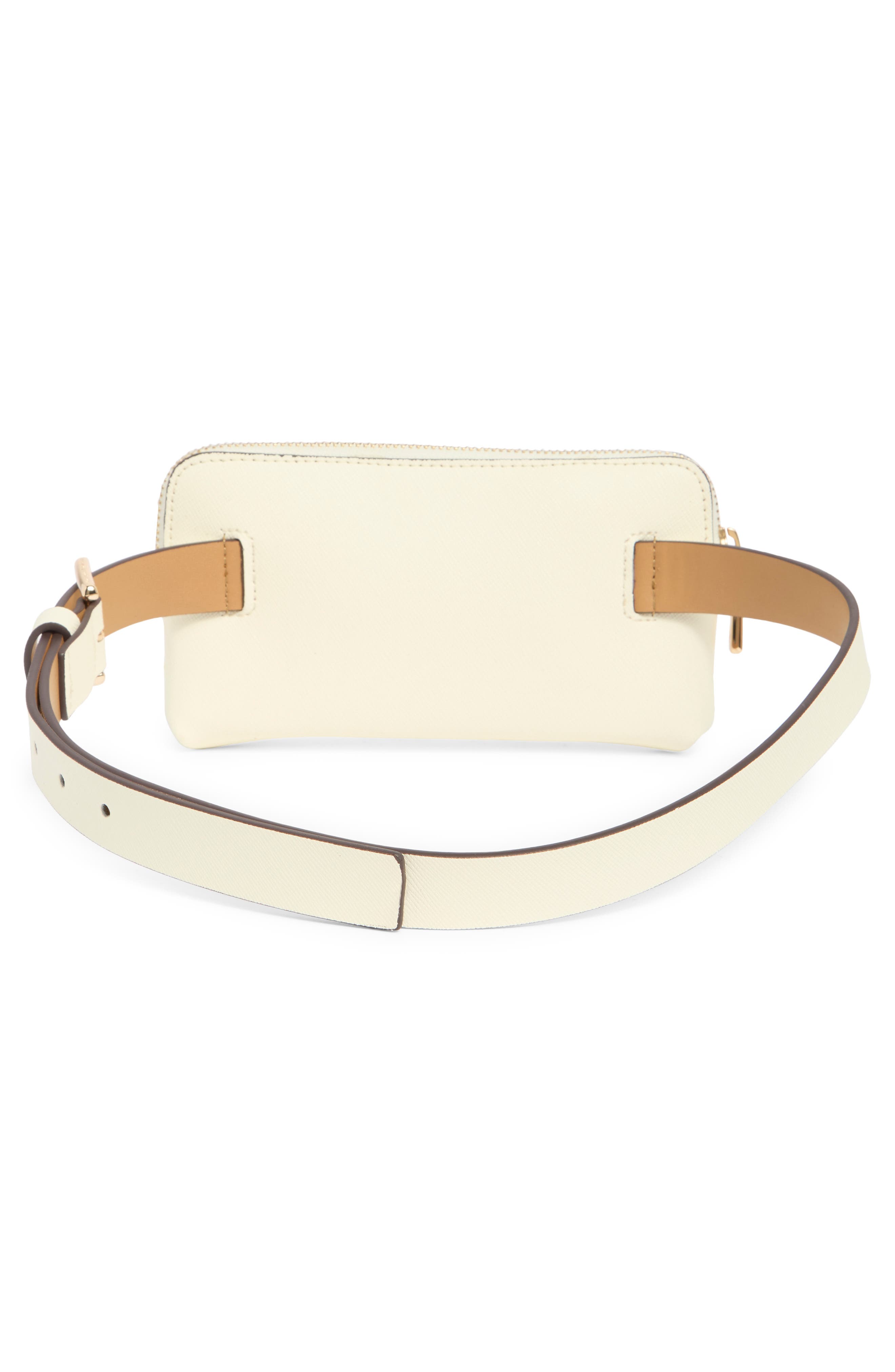 Kate Spade New York saffiano leather zip top belt bag, Alternate, color, 