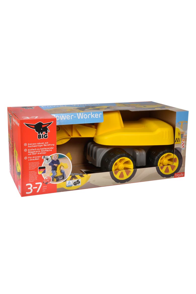 Power Worker Maxi Digger Excavator Vehicle, Alternate, color, Yellow