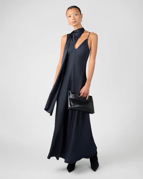 Wrap Neck Slip Dress