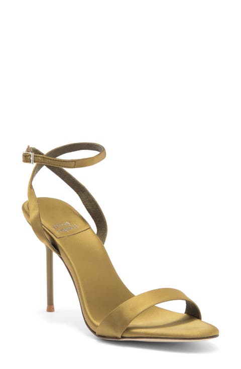 Blossmz Ankle Strap Satin Sandal (Women)