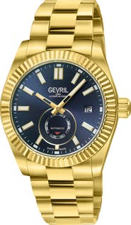 GEVRIL West Village Automatic Bracelet Watch, 40mm