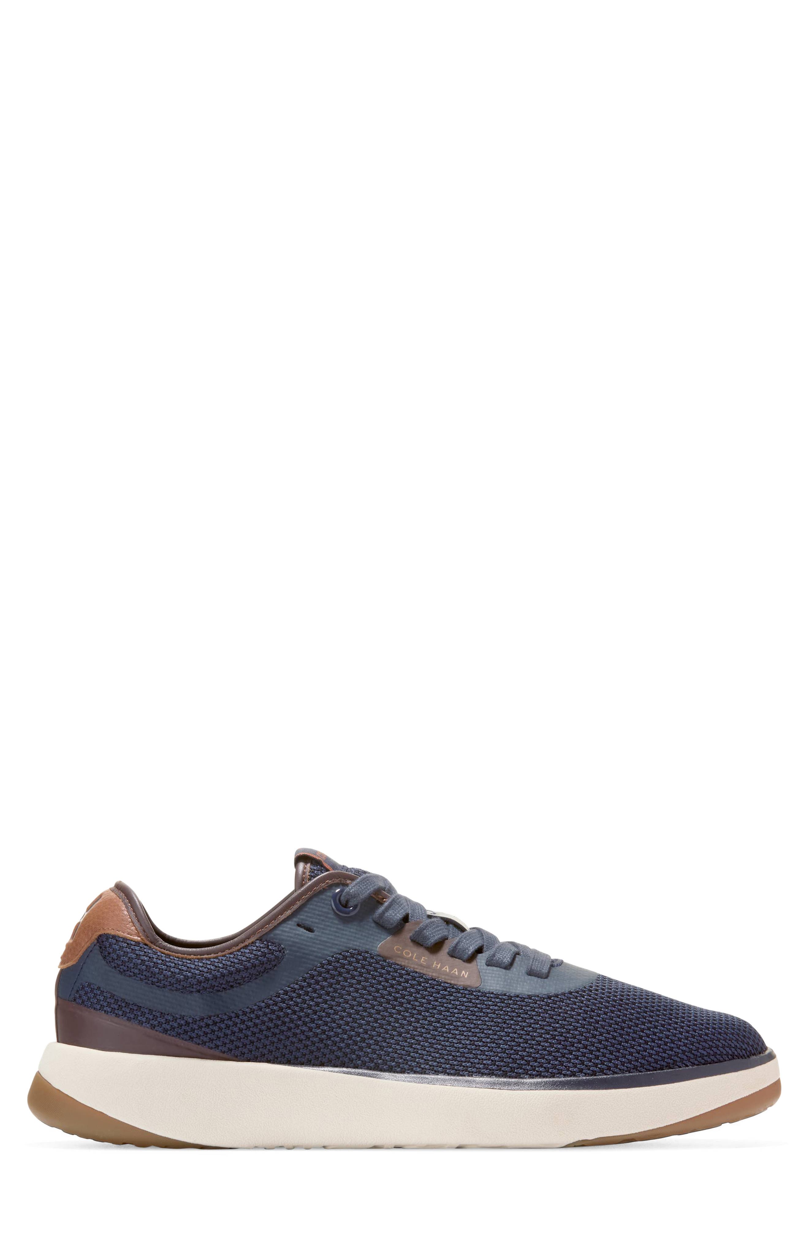 Grand Pulsa Leather Sneaker, Alternate, color, NAVY/ BRITISH TAN