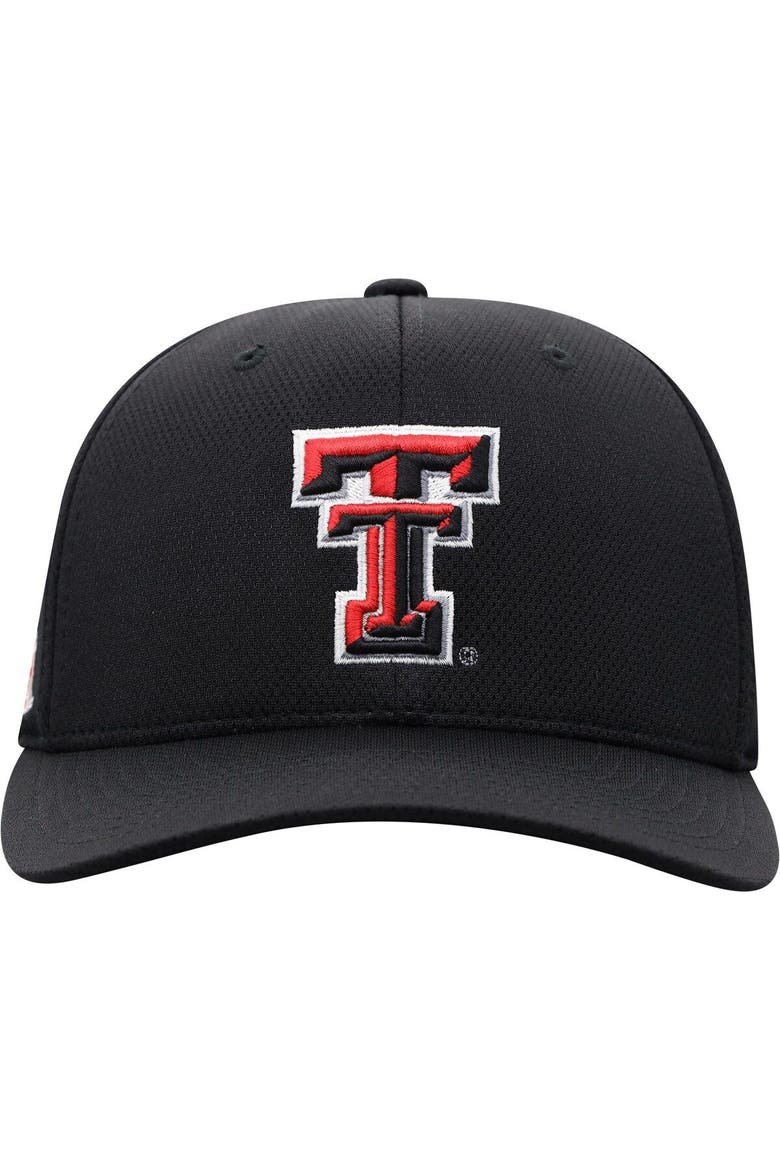 Men's Top of the World Black Texas Tech Red Raiders Reflex Logo Flex Hat, Alternate, color, Black