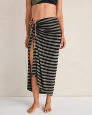 Haven Well Within Knit Striped Sarong Skirt
