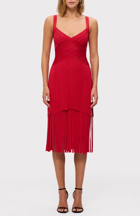 The Mischa Fringe Midi Dress