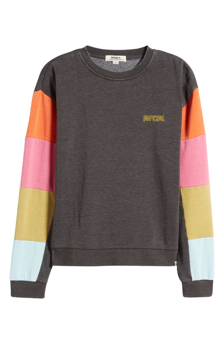Rip Curl Surf Revival Cut & Sew Fleece Sweatshirt, Alternate, color, 