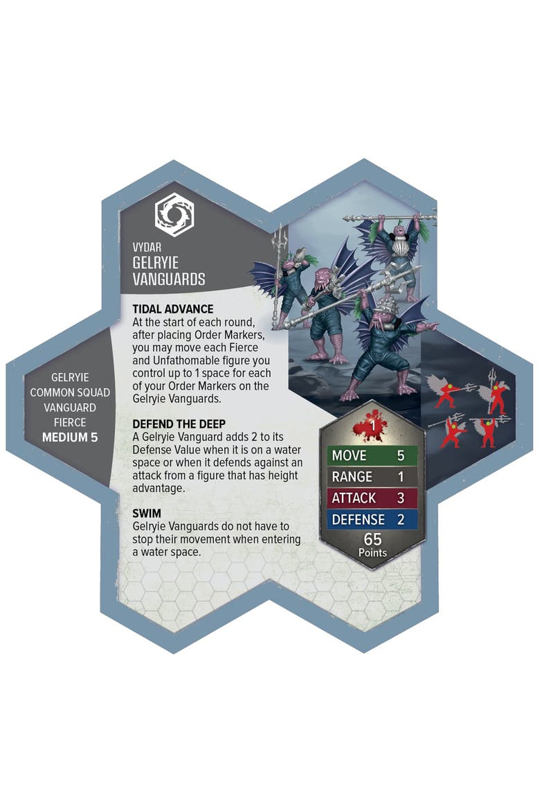 Heroscape Krakenling and Gelyrie Vanguard Army Expansion, Alternate, color, Multicolored