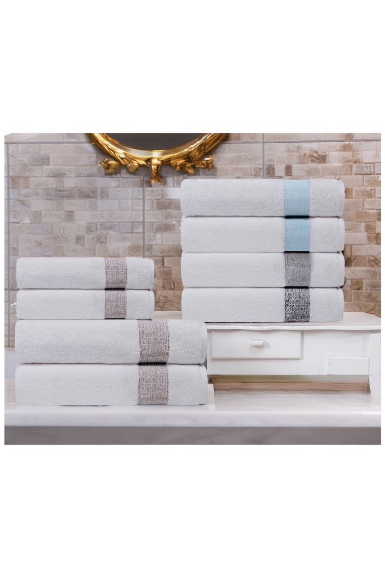 Pera 2-Piece Turkish Cotton Bath Sheet, Alternate, color, SILVER