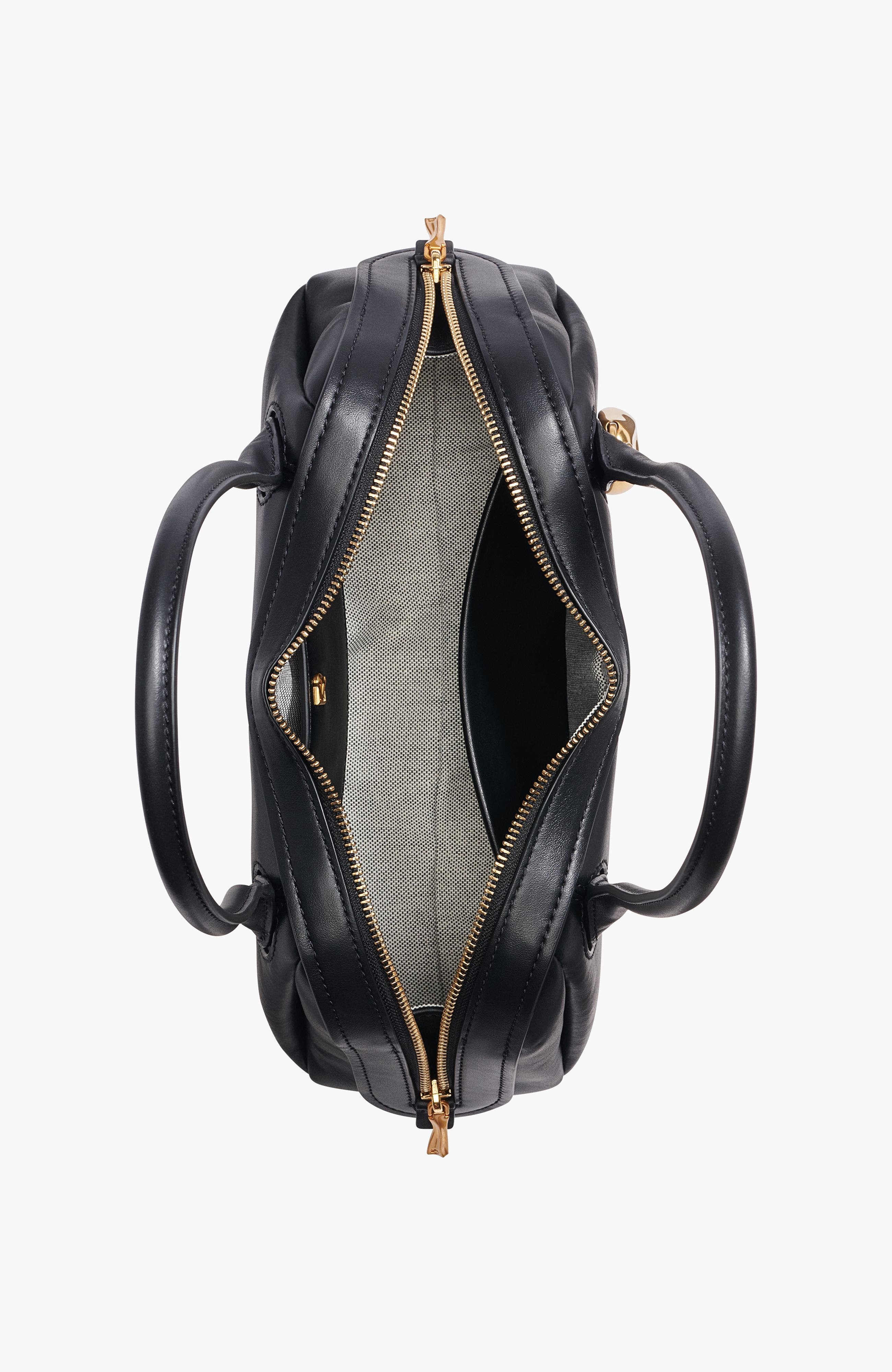 Donna Karan New York Terry Shoulder, Alternate, color, Blk/Gold