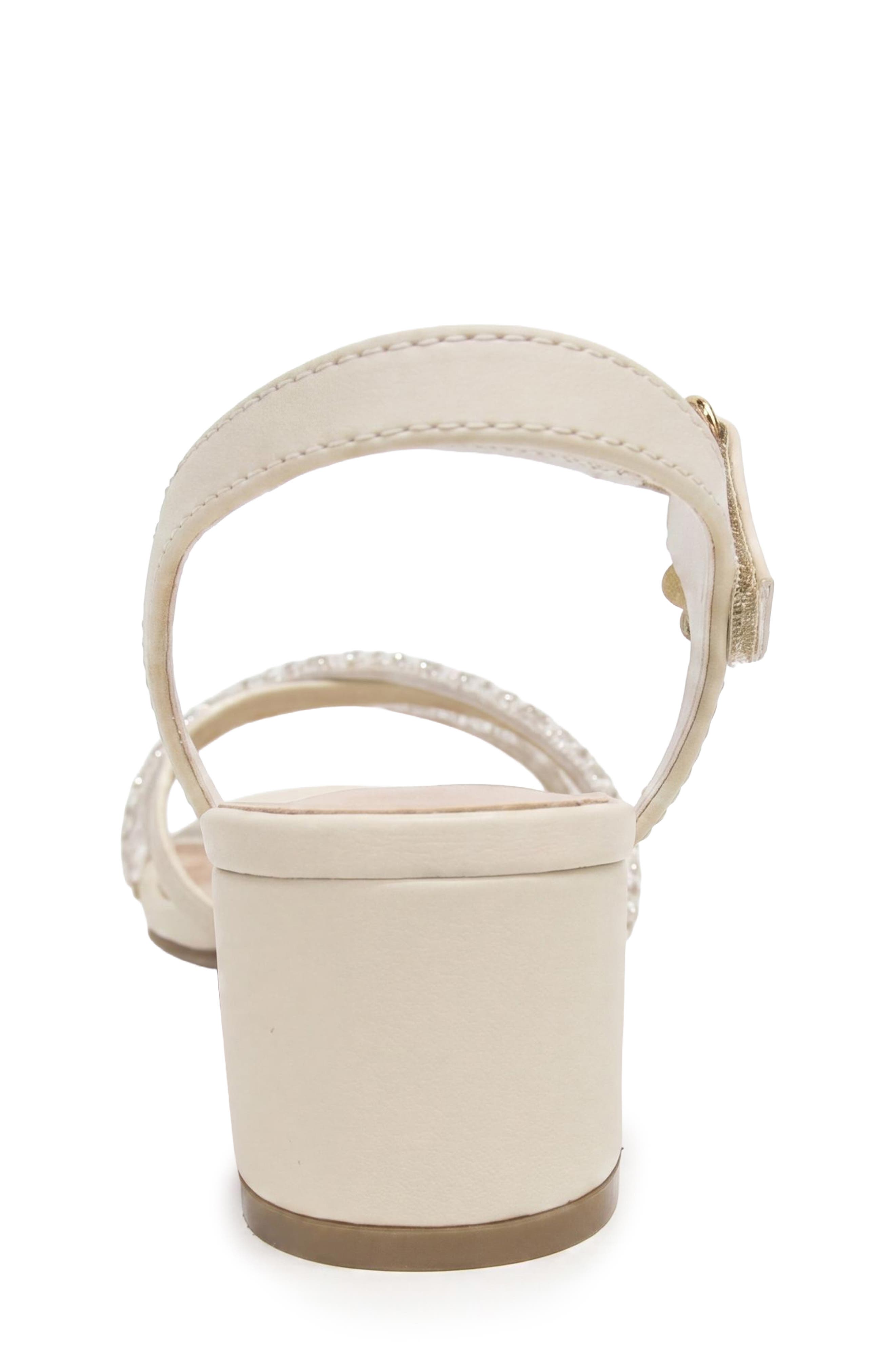 Kids' Nonilou Rhinestone Sandal, Alternate, color, BONE MULTI