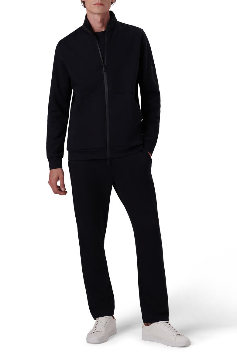 Bugatchi Cotton Blend Zip-Up Knit Jacket, Alternate, color, 