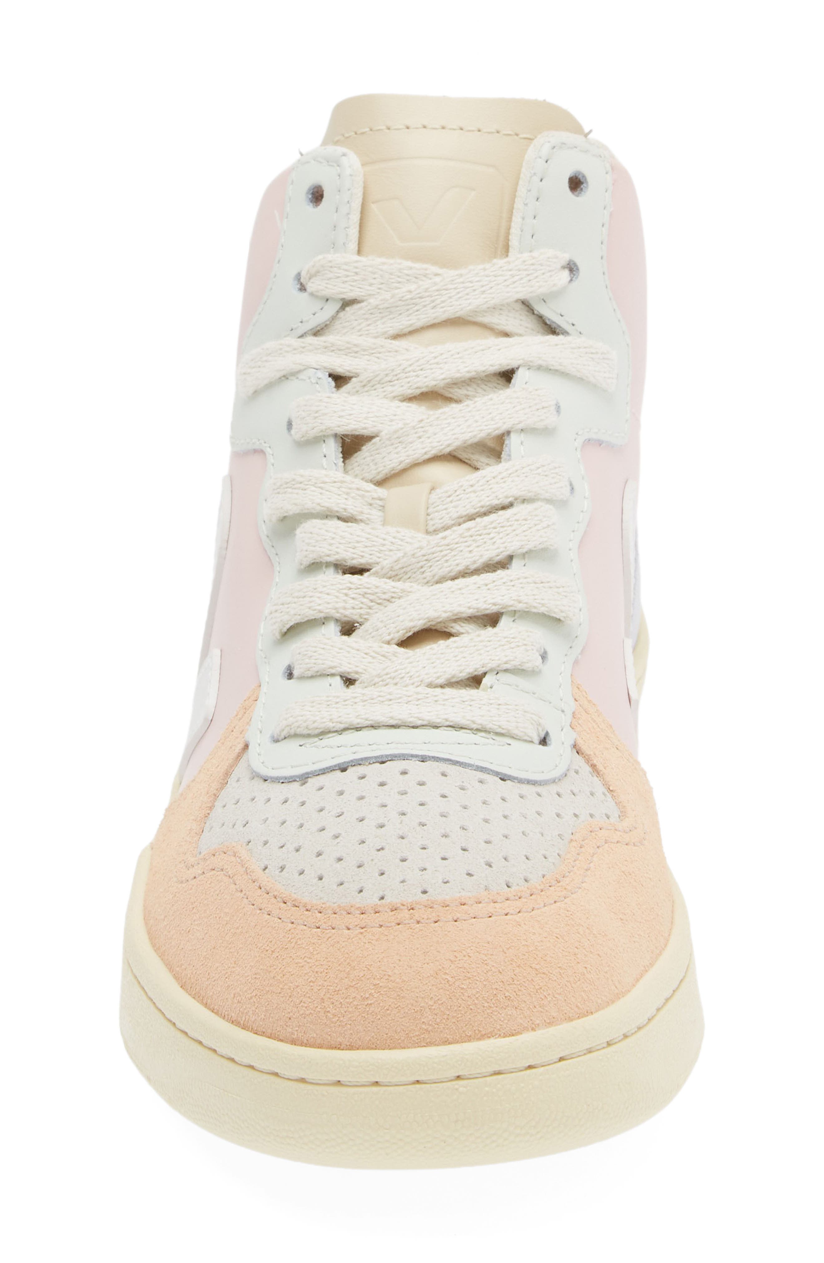 V-15 Mid Top Sneaker, Alternate, color, PETALE WHITE MULTICO