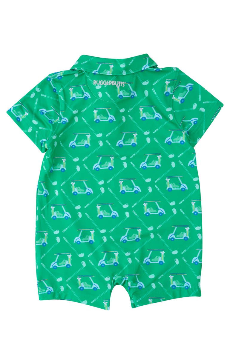 RuggedButts Performance Polo Romper, Alternate, color, Course Cruiser