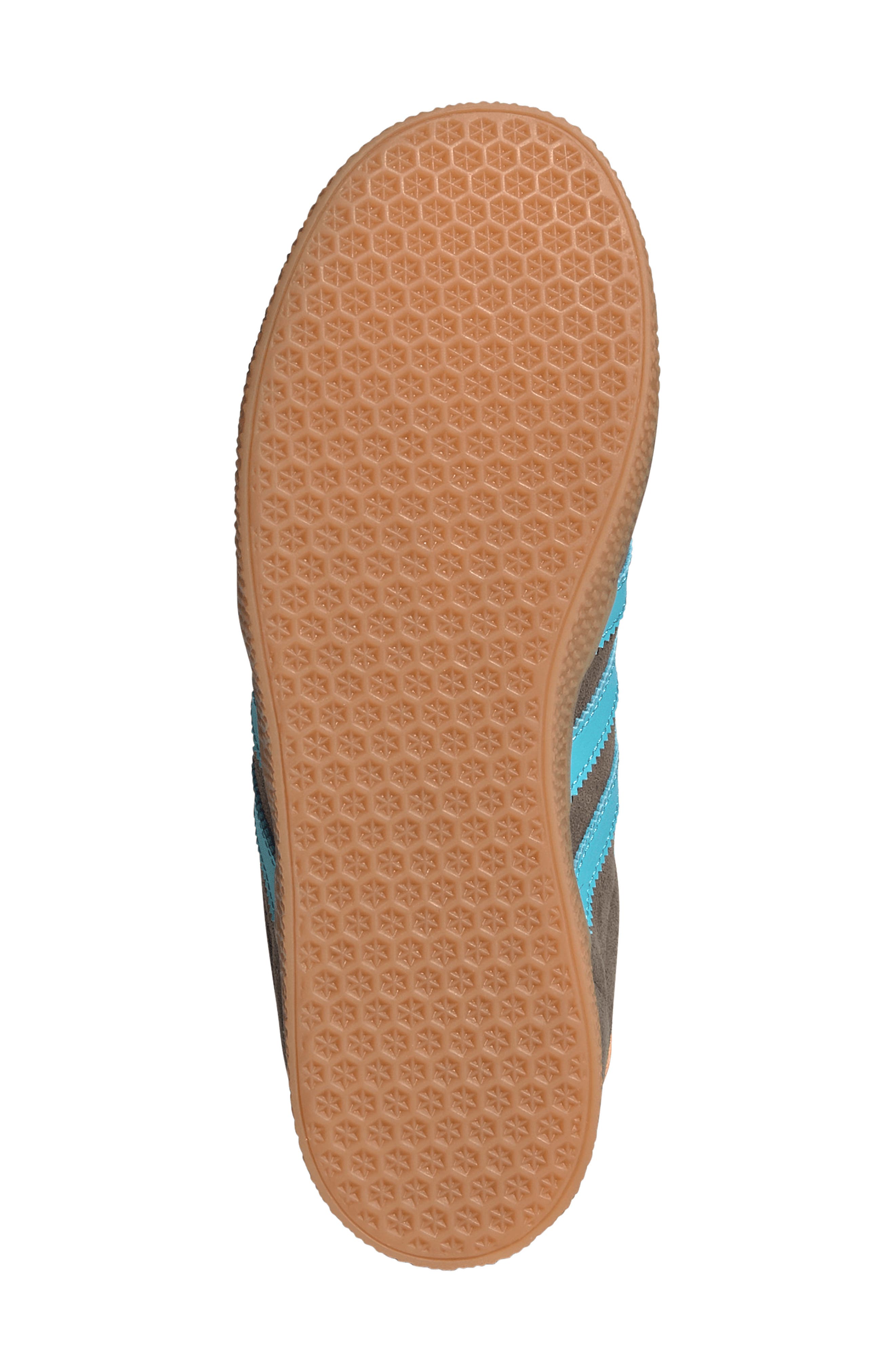 adidas Kids' Gazelle Sneaker, Alternate, color, Brown/ Blue/ Orange