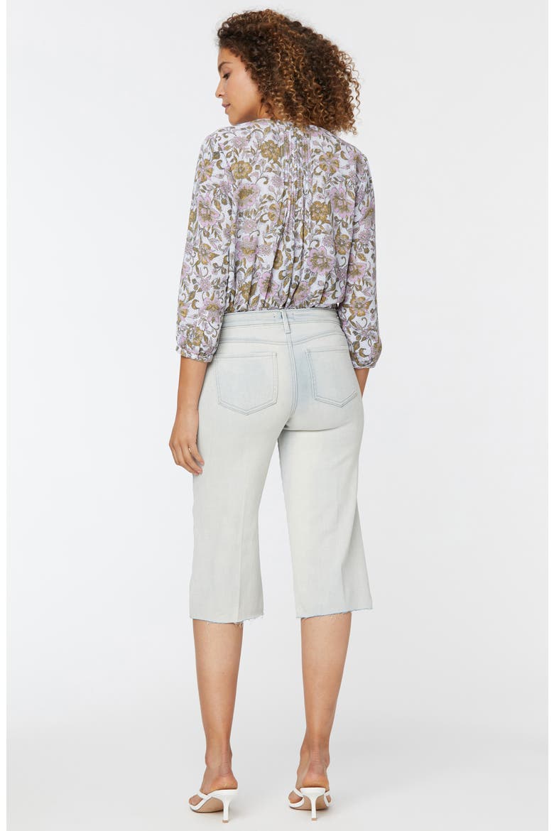 Wide Leg Raw Hem Pedal Pusher Jeans, Alternate, color, EQUINOX