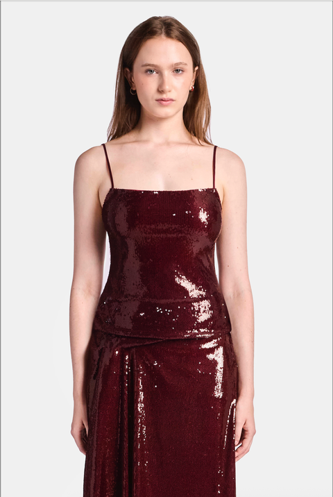 Camille Sequin Maxi Skirt
