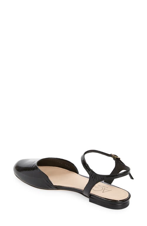 Agl Attilio Giusti Leombruni Agl Milly Ankle Strap Flat In Nero