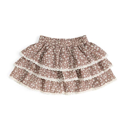 Mocha Floral Skort