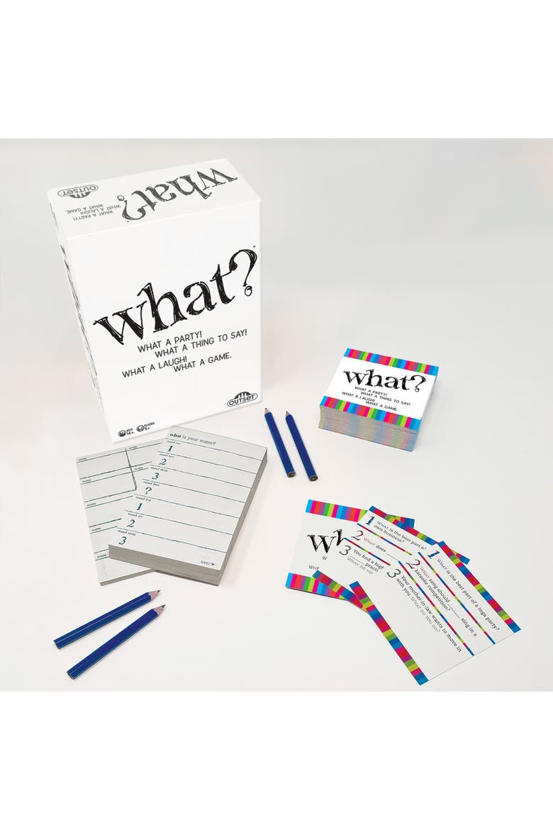 What? Party Game, Answer Silly Questions & Guess Who Said What, 14+, Alternate, color, Multicolored