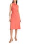 Sleeveless Linen Blend Shirtdress