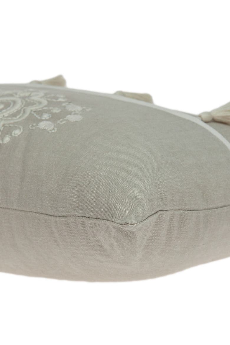 Lea Transitional Pillow - 14" x 20" - Beige, Alternate, color, BEIGE