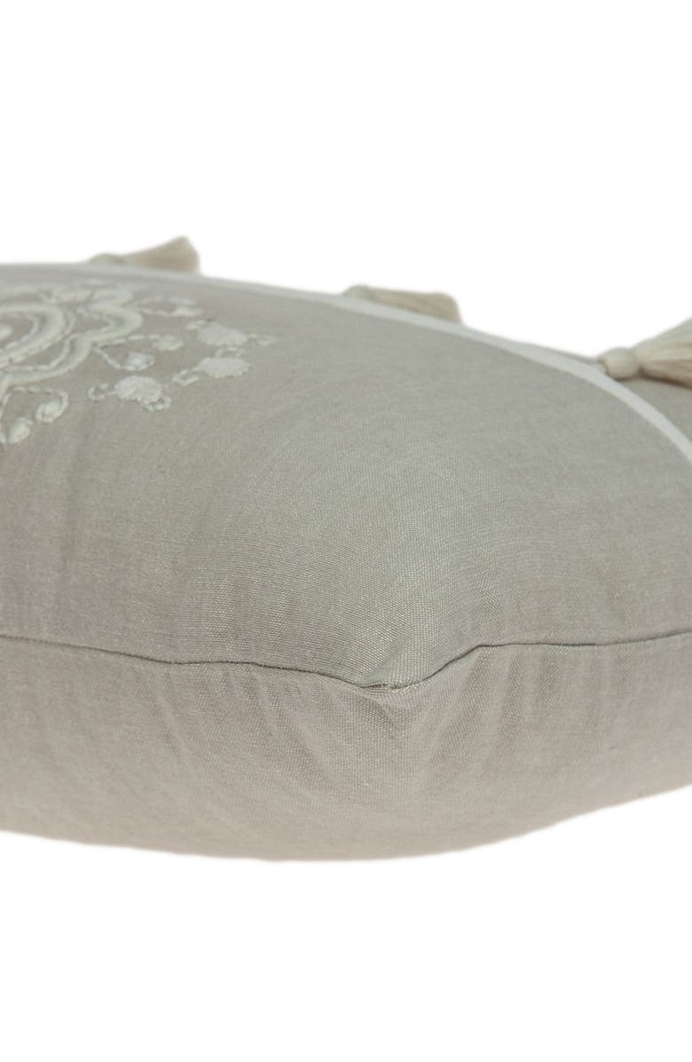 PARKLAND COLLECTION Lea Transitional Pillow - 14" x 20" - Beige, Alternate, color, Beige