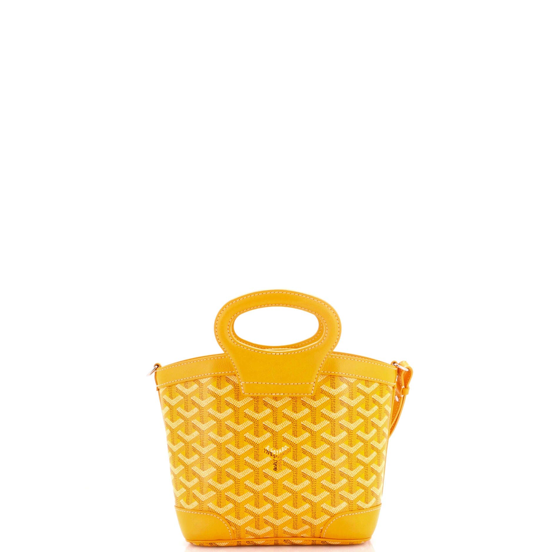 Beluga Bag Printed Coated Canvas Mini, Alternate, color, Yellow