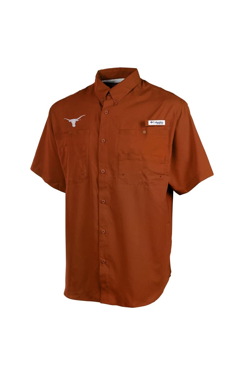 Columbia Men's Columbia Texas Orange Texas Longhorns Team PFG Tamiami Shirt, Main, color, 